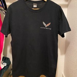 Corvette logos t shirt men size medium